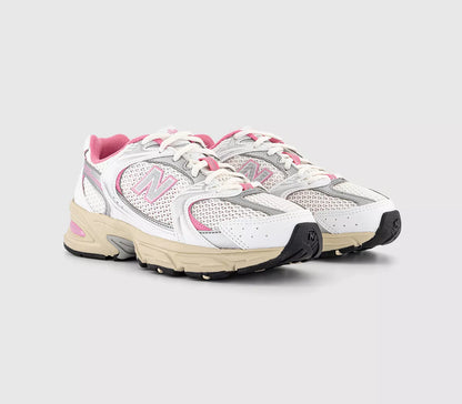 NB530 | White Pink Silver Off White